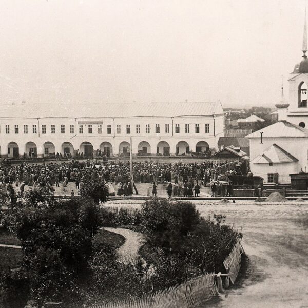 На Сенной площади в 1864 г (здание городской думы до перестройки)