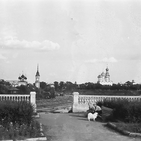 Вид с Ленивой площадки. Конец 1960-х Вологда