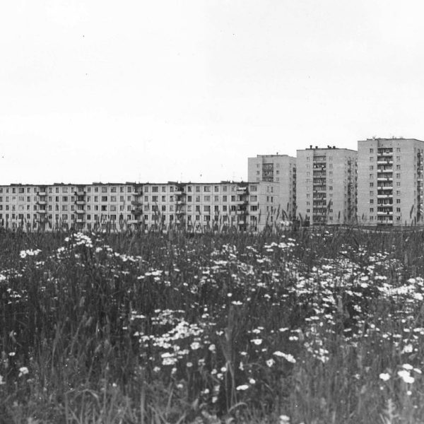 Вид на ул. Дзержинского и ул. Текстильщиков. Конец 1970-х Вологда